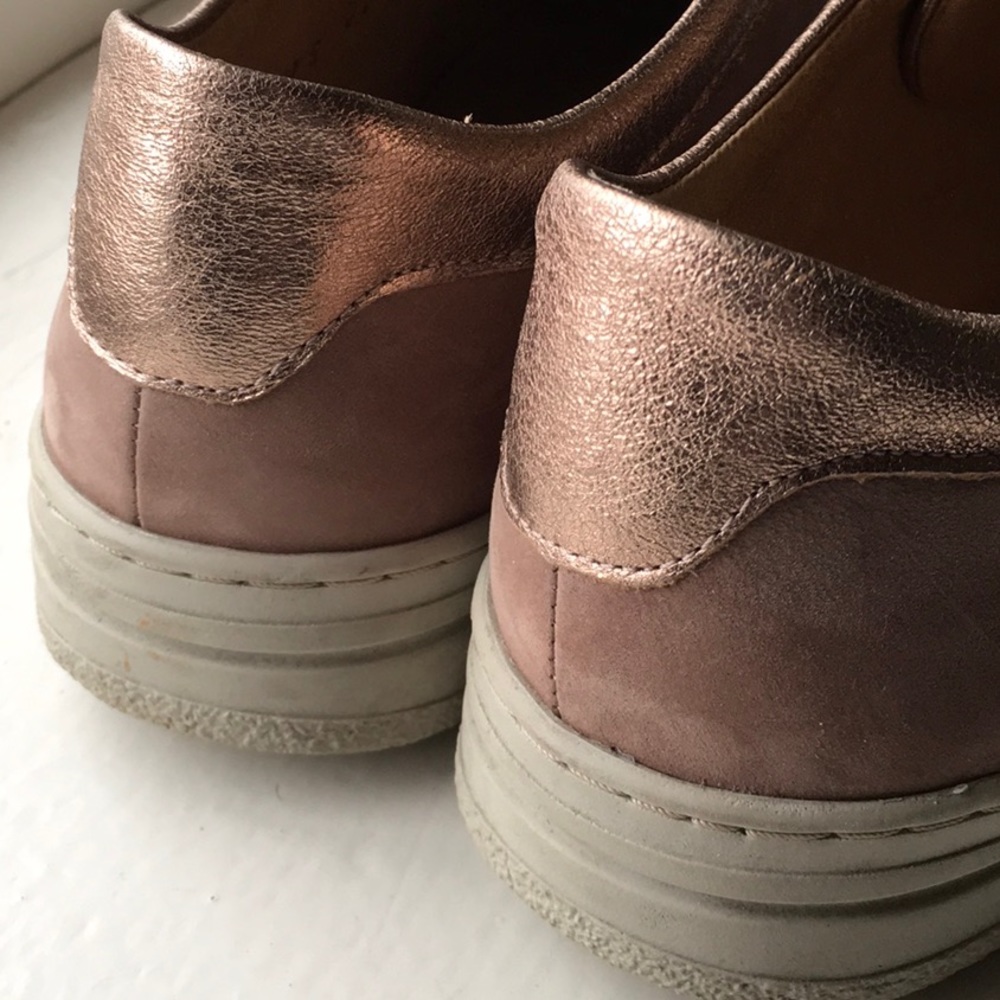 Hartjes mauve and rose gold sneakers, side zip, Size 7.5 - Picture 12 of 16